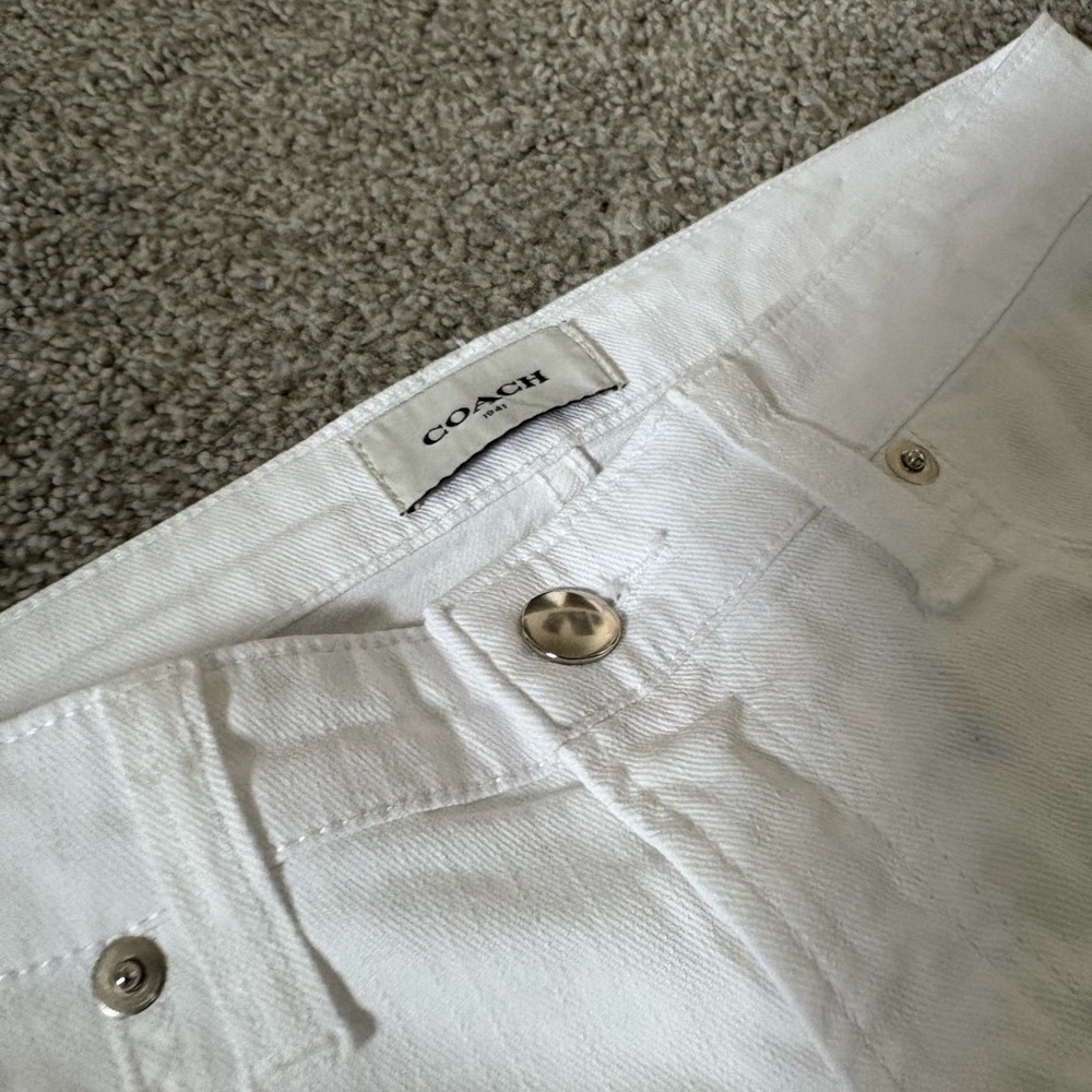 Coach Women's White Skinny Jeans